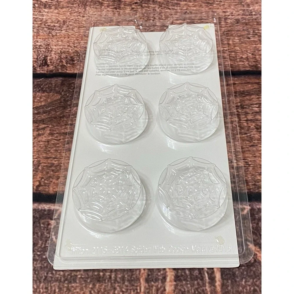 Celebrate It Halloween Chocolate Molds Jack O Lanterns, Spiderwebs and Fangs